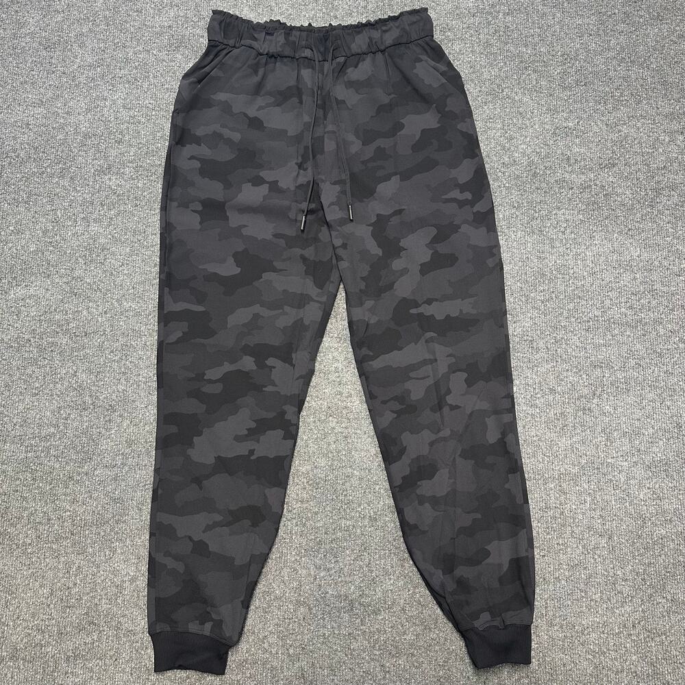 Lululemon Women's Stretch High Rise Joggers Performance Loungewear Pants Camo 8